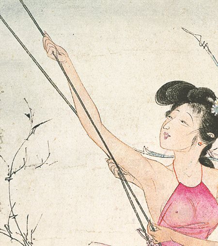 江山-胡也佛的仕女画和最知名的金瓶梅秘戏图